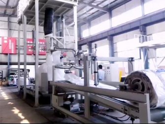 氧化鋁,PVC客戶參觀考察全自動噸袋包裝機(jī)設(shè)備